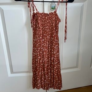 Abercrombie and Fitch Orange Flower Dress